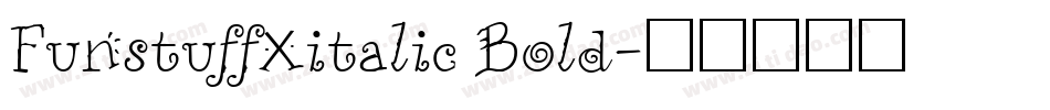 FunstuffXitalic Bold字体转换